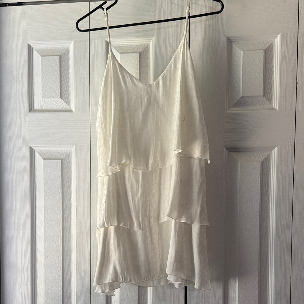 Show Me Your MuMu white tiered layer dress